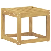 Vidaxl Zunanji stolček klop Bela 43 x 43 x 37 cm Masiven les akacije