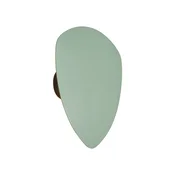 Dizajnerska stenska svetilka zelena organska 20 cm 2-luči - Pulley