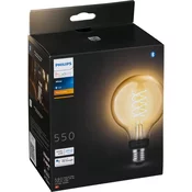 Philips Hue Bela žarnica z žarilno nitko Globe G93 E27 7,2W - Plastika