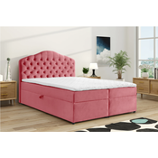 Boxspring postelja Mallorca - 160x200 cm - tkanine Jasmine