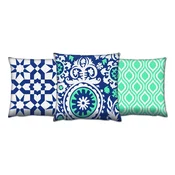 Aberto Design AC 4088 4699 4230 Set od 3 dekorativna jastuka, 43 x 43 cm, Šareni