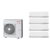Toshiba multi klima uređaj, komplet RAS-4M27G3AVG-E/RAS-B10E2KVG-E x4