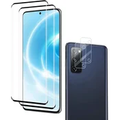 shumee 2x KALJENO STEKLO ZA SAMSUNG GALAXY S20 FING HOLE + 2x STEKLO ZA KAMERO