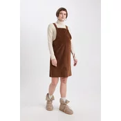 DEFACTO Regular Fit Midi Maternity Overalls Dress