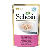 Schesir Cat pocket Adult piščanec/ham 50g