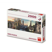 Dino - Puzzle Paríž koláž panoráma - 2 000 kosov