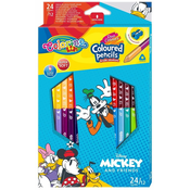 Olovke u boji Colorino Disney - Mickey and Friends, 24 boje i šiljilo
