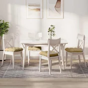 Jastucici za sjedenje 4 pcs Siva zelena 45 x 45 cm