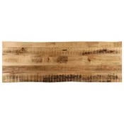 Stolna ploca sa živi rub 110x40x2,5cm masivno grubo drvo manga