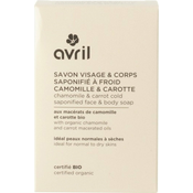 Avril Cold Saponified Soap Face & Body Chamomile & Carrot (100 g)