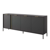 Ormaric Kingston S104 Zlatno, Antracit, 81x203x40cm, Laminirani iveral