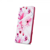 Onasi Flower torbica za Huawei P30 Lite, preklopna, roza
