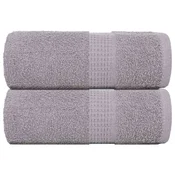 Vidaxl Brisače za goste FROGN 2 kosa sive 30x50 cm 360 g/m2