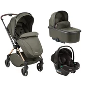 Kikka Boo Kolica Lanah 3in1 set sa auto sedištem I-Prime I-size i tvrdom korpom Army Green