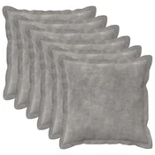 vidaXL Prevleka za blazino 6 pcs HOUTEN Svetlo siva 40 x 40 cm