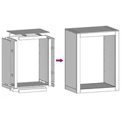 Stalak za drva za ogrjev crni 60 x 40 x 80 cm celicni