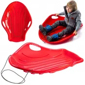 KADAX Velike plastične sani za otroke, trpežen drsnik za snežno zabavo, dimenzije 94 x 69 x 18 cm