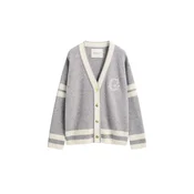 GANT Pletena jopa VARISTY ecru/pegasto siva