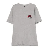 Cropp - Majica z vezenim detajlom - light grey