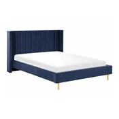Postelja Berwyn 599 (Modra) Zakonske, Modra, 160x200, Blago, Posteljno dno, 185x222x115cm