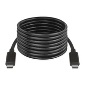Kabel USB-C/USB-C, 2.0, polnjenje, podatki, 2 m, črna