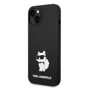 Karl Lagerfeld Etui Karl Lagerfeld Silicone Choupette MagSafe za iPhone 14 Plus - črno