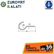Pocinkan kavelj za perilo 65mm