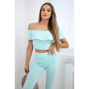 Set with mint ruffle