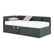 KREVET REMI 90/200 cm , grafitno siva