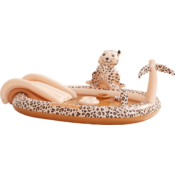 Swim Essentials Deciji dušek za vodu, 203x173cm, Leopard print, Krem