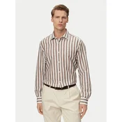 JOOP! Srajca Pit1 30102693 Rjava Slim Fit
