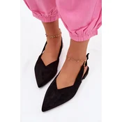Črne balerinke Boto Palerra Eco Suede