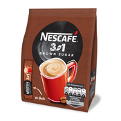 Nescafe 3v1 Instant kava s trsnim sladkorjem 10x16,5g