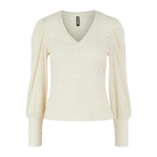 Pieces Ženska bluza Christy, Dugi rukav, Bež