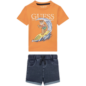 Guess Komplet majica in kratke hlače I5GG15 K8HM4 Oranžna Regular Fit