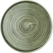 CHURCHILL Stonecast Burnished Green plitev krožnik z dvignjenim robom, premer: 260 mm (6 kos)