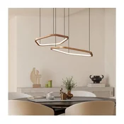 Eglo 390507 - LED zatemnjevalna viseča svetilka na jeklenem kablu ESTRELLA LED/30W/230V zlata + daljinski upravljalnik