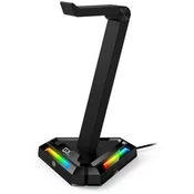 Postolje za slušalice GX-UH100, LED, USB hub