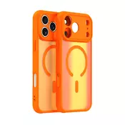Hibridni ovitek HaloFrost II MagSafe za iPhone 17 Pro Max - orange