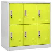 Ormaric s kljucem svjetlosivi-zeleni 90 x 45 x 92,5 cm celicni