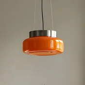 ALDEX Visoka svetilka BonBon, oranžna, O 25 cm, steklo - Dnevna soba/jedilnica - Dizajn - oranžna, srebrna