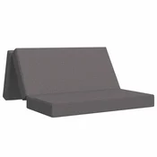 vidaXL Zložljiv kavč postelja 120 x 67 x 45 cm Svetlo siva