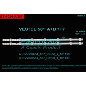 ES-1024 - TOSHIBA 50U6863DB, JVC LT-50VU73T, VOX 50DSW400 LED TRAKE
