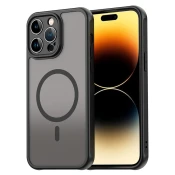 Hibridni ovitek HaloFrost II MagSafe za iPhone 14 Pro - black