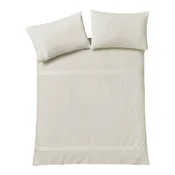 Kremno bela enojna posteljnina 135x200 cm Pintuck Easy Iron Percale – Catherine Lansfield