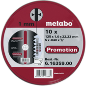 Metabo10- piece set of cutting blades 125mm