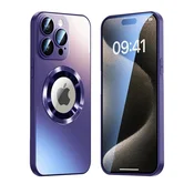 Sign Magnetic Case Ovitek za iPhone 16 Pro Max z zaščito za leče - Vijoličen