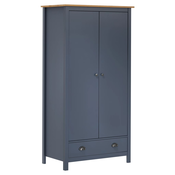 Den Garderobna omara z 2 vrati Hill Range siva 89x50x170cm b