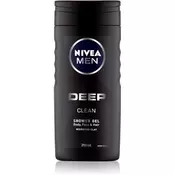 Nivea Men Deep Clean gel za tuširanje za lice, tijelo i kosu 250 ml za muškarce