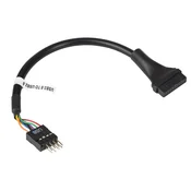 Akyga AK-CA-75 USB 3.0 19-pinski USB 2.0 9-pinski adapter za matično ploščo, 20 cm kabel